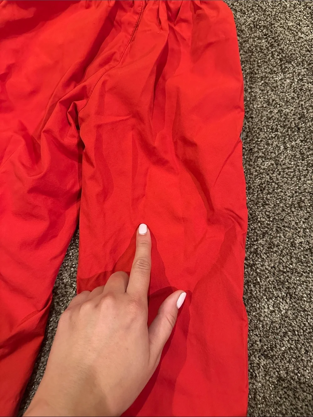 VINTAGE Nike OHIO STATE Red Hooded Athletic Windbreaker Jacket and Pants Set